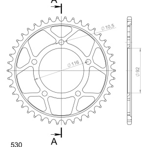 Kit de lant D.I.D Chain - Auriu lant 530 ZVM-X, X-Ring, pinion fata JT cauciucat, foaie spate SUPERSPROX pentru KAWASAKI ZZR 1400 2011-2020 - Img 5