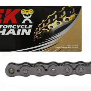 Kit de lant EK - Argintiu lant 420 SH, Non-sealed, pinion fata SUPERSPROX, foaie spate SUPERSPROX pentru APRILIA MX 50 2003-2006 - Img 1
