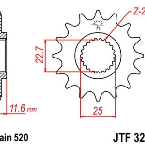 Kit de lant EK - Argintiu lant 520 DEX, X-Ring, pinion fata JT, foaie spate JT pentru ATV POLARIS Xplorer 300 4x4 1996-1999 - Img 3