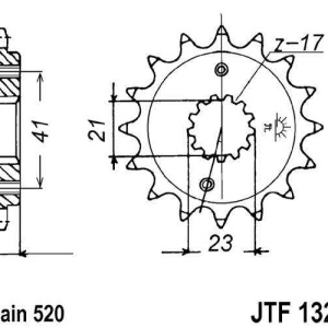 Kit de lant EK - Argintiu lant 520 SRX, X-Ring, pinion fata JT, foaie spate JT pentru HONDA XR 400 R 1996-2004 - Img 3