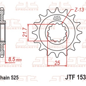 Kit de lant EK - Auriu lant 525 ZVX, X-Ring, pinion fata JT cauciucat, foaie spate SUPERSPROX pentru KAWASAKI ZX-10R / RR Ninja 1000 2004-2015 - Img 3