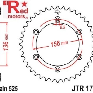 Kit lant DID GOLD PRO-STREET X-Ring 525 VX pentru Suzuki XF650 V,W,X,Y,K1,K2 Freewind 1997-2002 - Img 3