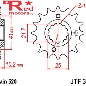Kit lant DID GOLD X-Ring PRO-STREET 520 VX pentru Honda SLR650 X,Y 1999-2001 - Img 2