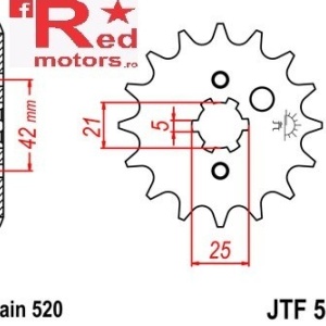 Kit lant DID GOLD X-Ring PRO-STREET 520 VX pentru Yamaha XV250 S Virago 1995-2008 - Img 2