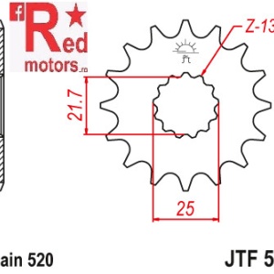 Kit lant DID Yamaha MT-03 (MTN320-A) (B082) 2016-2020 - Img 3
