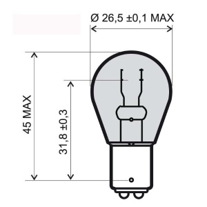 Lamp RMS 246510375 BAY15D 12V 21/5W