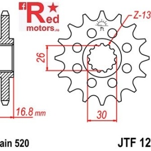 Pinion fata JTF 1269 cu 14 dinti