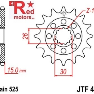 Pinion fata JTF 404 cu 16 dinti