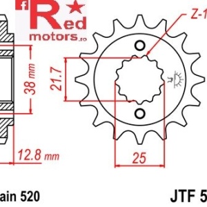 Pinion fata JTF 511 cu 15 dinti