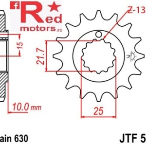 Pinion fata JTF 521 cu 15 dinti