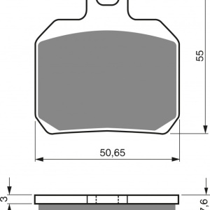 Placute de frana GOLDFREN 152 S33 STREET FRONT