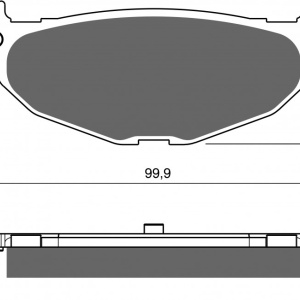 Placute de frana GOLDFREN 268 AD