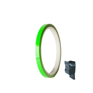 Rim strip PUIG 4542V green fluerescent 7mm x 6m (with aplicator)