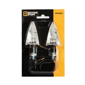 Semnale LED (2 buc) MOTION STUFF cromat - Img 2