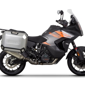 Set complet de cutii laterale de aluminiu, SHAD TERRA, 36L / 47L, incluzand kit de montaj SHAD KTM Super Adventure 1290 (R, S)