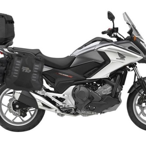 Set of SHAD TERRA TR40 adventure saddlebags and SHAD TERRA rear bag TR50, including mounting kit SHAD HONDA NC750X