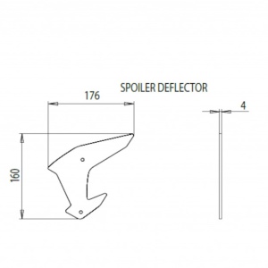 Side spoilers PUIG DOWNFORCE 20832N Negru