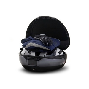 Top case SHAD SH48 D0B48406R New Titanium with backrest, carbon cover and PREMIUM SMART lock - Img 6