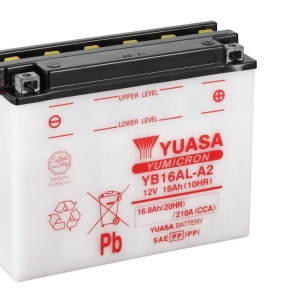 Yumicron battery with acid YUASA YB16AL-A2