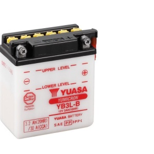 Yumicron battery with acid YUASA YB3L-B