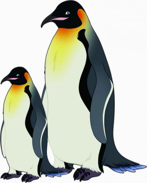 Sticker Auto Color Pinguini Frigo