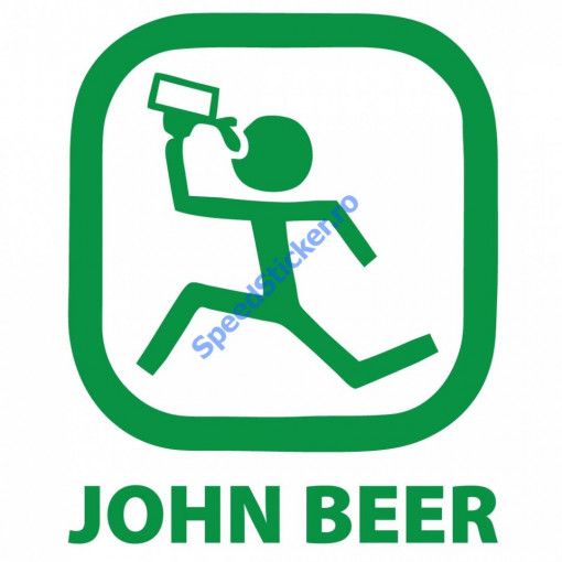 Sticker Autocolant John Beer 20 cm
