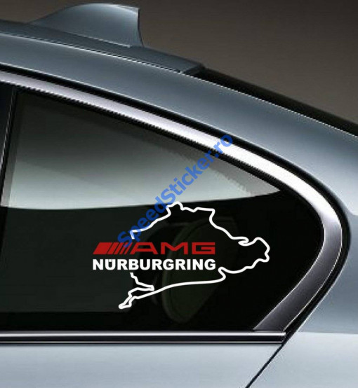 Stickere geamuri Mercedes AMG (set 2 buc) Harta