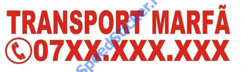 Autocolant Sticker Personalizat Transport Marfa