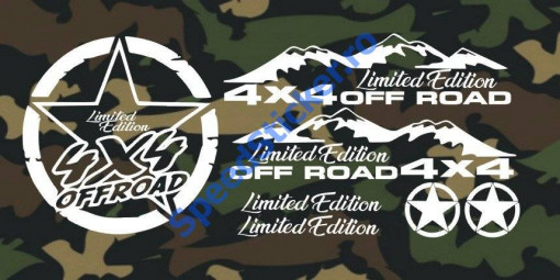 Set Stickere 4x4 Off Road Limited Edition - orice marca