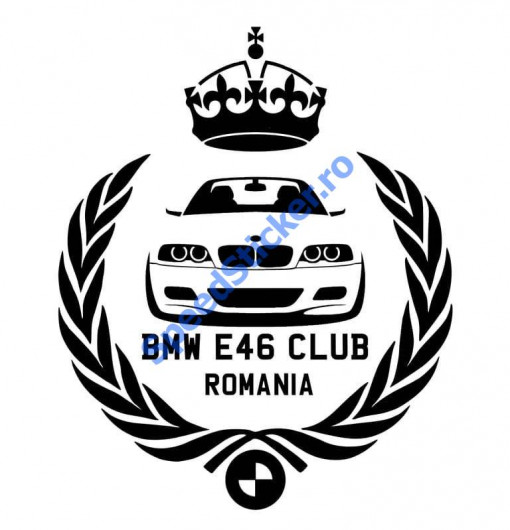 Sticker BMW E46 Club Romania