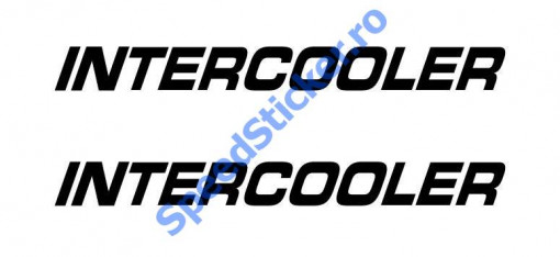 Set 2 buc Stickere Autocolante Intercooler 50 cm Model 2