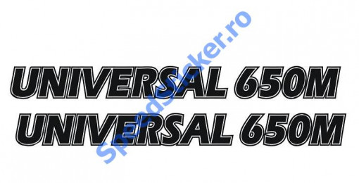 Set 2 buc Stickere capota Universal UTB 650 M