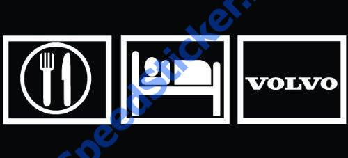 Set 2 buc Stickere Volvo eat Sleep Volvo