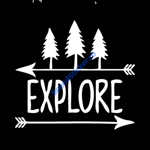 Sticker Autocolant Abtibild A8 Off Road Explore Montains 30cm