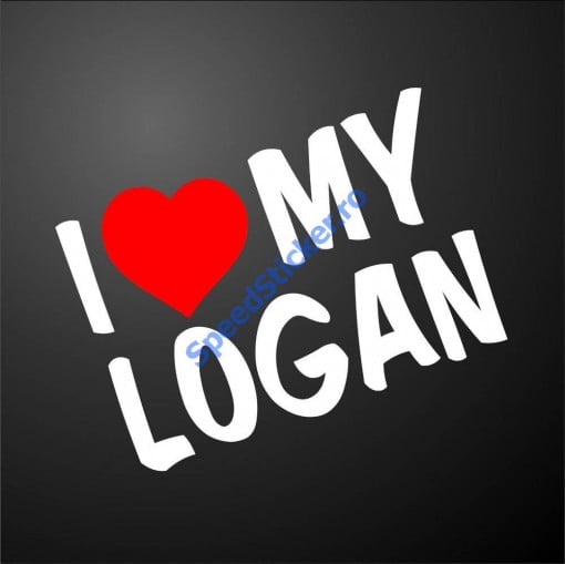 Sticker I love my Logan