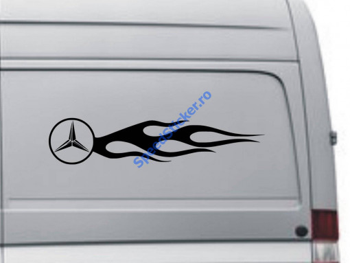 Set 2 buc stickere laterale Mercedes Benz Flacari 100cm