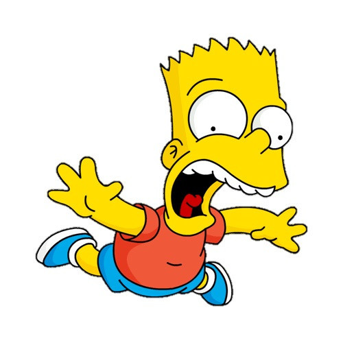 Sticker Auto Color The Simpsons Bart