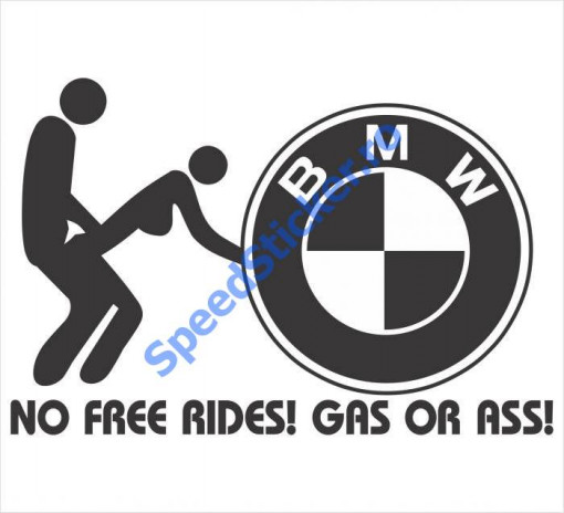 Sticker BMW No free Rides