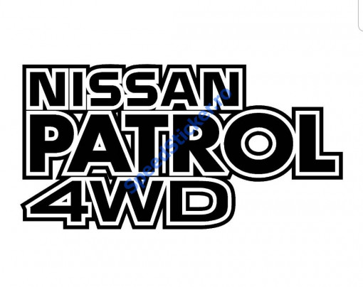 Sticker Auto Nissan Patrol 4WD 30 cm