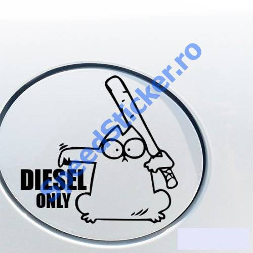 Sticker Capac Rezervor Pisica Diesel Only