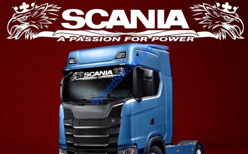 Sticker Scania 150 cm passion for power