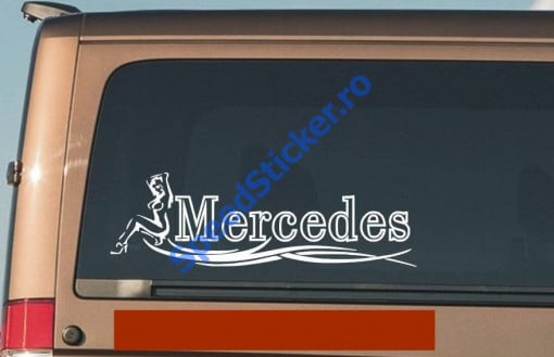 Set 2 buc stickere laterale Mercedes Benz Fata 80cm