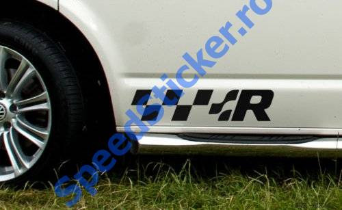 Set 2 buc Stickere Volkswagen R Transporter Caddy LT Touran Sharan etc