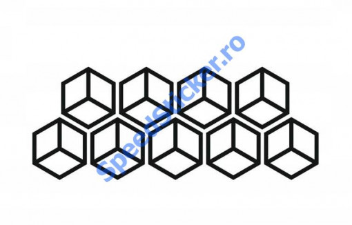 Set Stickere Fagure 3D 9buc