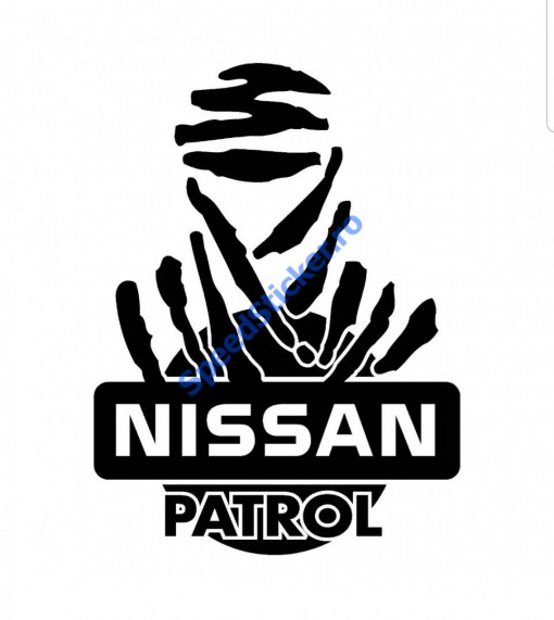 Sticker Auto Nissan Patrol Dakar Off Road 30 cm
