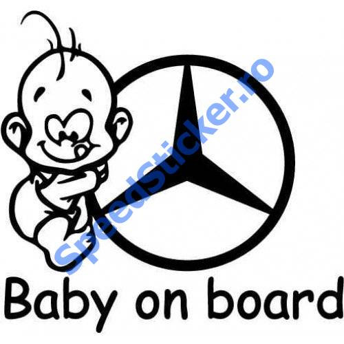 Sticker Baby on Board Mercedes