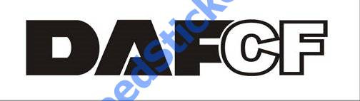 Sticker DAF CF 60 cm