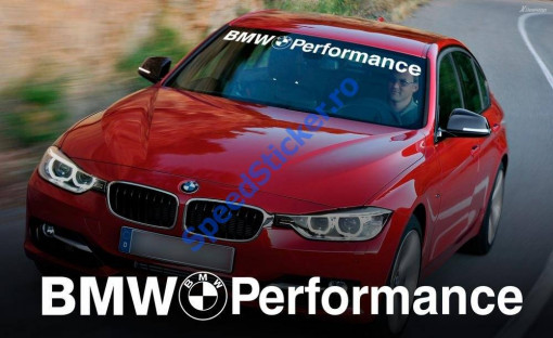 Sticker parbriz BMW Performance Fara Fundal