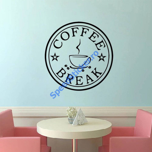 Sticker Perete Coffee Break 50cm