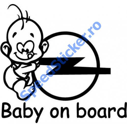 Sticker Baby on Board Opel